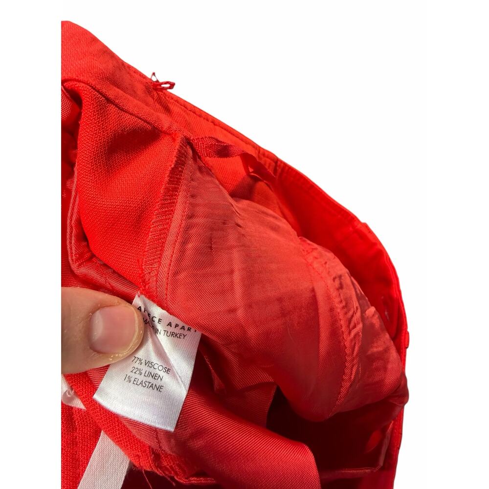 Apiece Apart Adi Wide Leg Trousers Tigerlilly Red - Picture 6 of 9